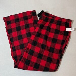 Old Navy Red and Black Buffalo Plaid Flannel Pajama Pants